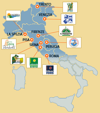 Campeggi e Villaggi nelle città d'arte